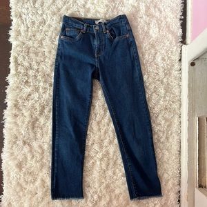 High Rise Ankle Straight Levi’s Jeans